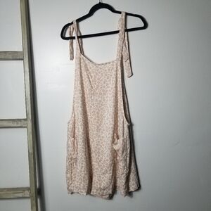 NWT AMERICAN EAGLE WOMEN'S LEOPARD OVERALL JUMPER SIZE XXL